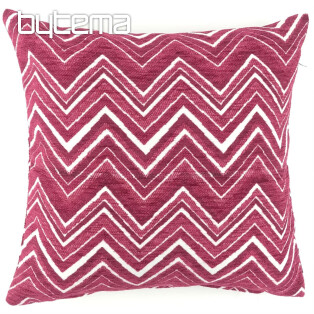 ZIG ZAG pink decorative pillow cover