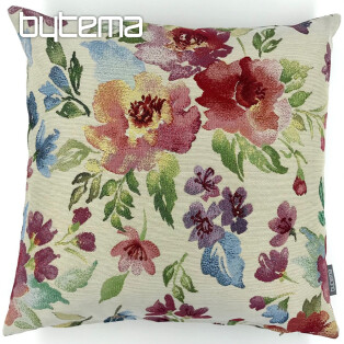 Tapestry pillow-case PASTEL FLOWERS