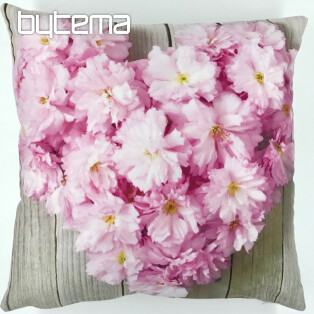 Decorative pillow-case FLOWER HEART