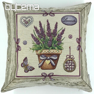Tapestry cushion cover LAVENDER IN A FRAME