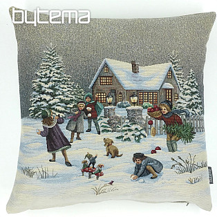 Christmas decorative pillow WINTER JOY