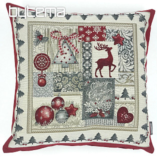Tapestry cushion cover MERRY CHRISTMAS