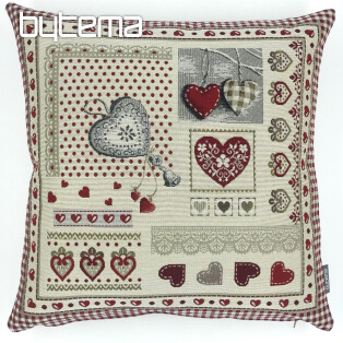 Tapestry cushion cover SRDCE NATUR