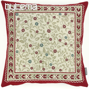 Tapestry cover for a pillow FLOWERS IN THE FRAME