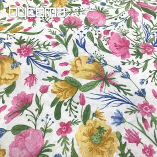 Tablecloth - CLARA flowers pink