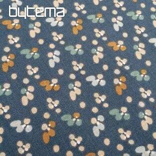 Cotton fabric FLOWERS FILOMENA blue