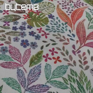 Decorative fabric Leaves MELIA