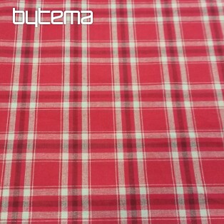 Decorative fabric TISSE rouge/lin