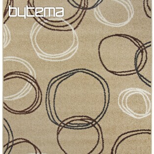 Piece carpet LOTTO circles dark beige