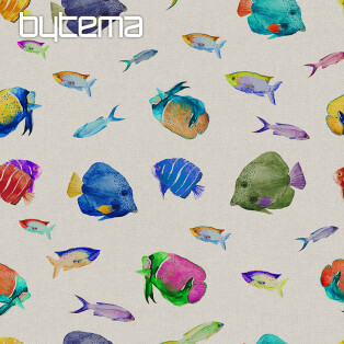 Decorative fabric TROPICAL FISH digital print