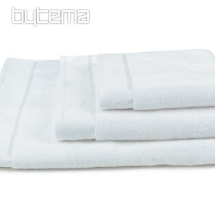 Towel and bath towel MICRO white