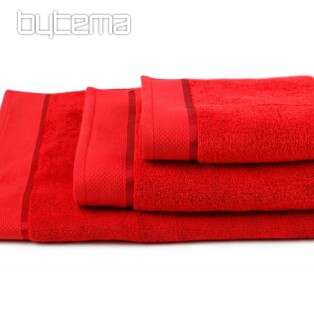 Towel and bath towel MICRO red