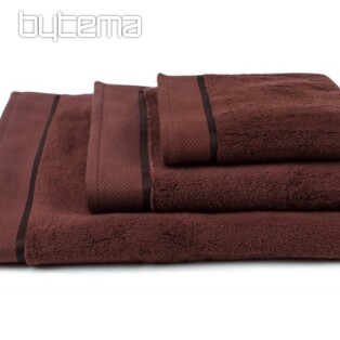 Towel and bath towel MICRO brown dark