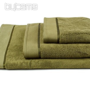 Towel and bath towel MICRO dark green