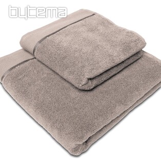 Towel and bath towel MICRO beige-gray