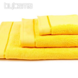 Towel and bath towel MICRO yellow