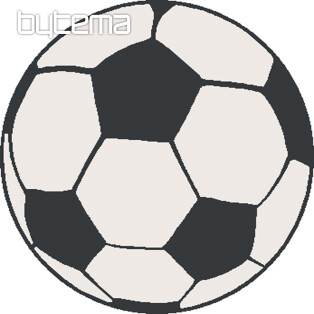 Children's round rug PLAY soccer ball