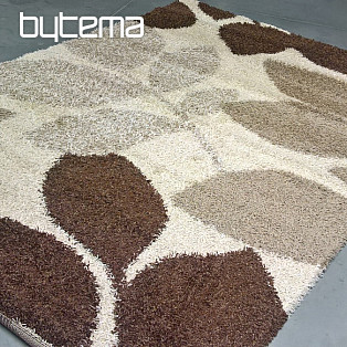 Piece carpet SHAGGY EXTRA leaves beige
