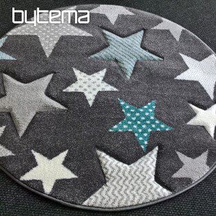 Children's round carpet PASTEL Stars