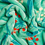Microflannel bedding - green dandeolin - LINDA menthol