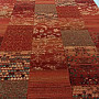 Luxurious woolen carpet ROYAL PATCHWORK red