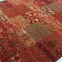 Luxurious woolen carpet ROYAL PATCHWORK red