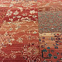 Luxurious woolen carpet ROYAL PATCHWORK red