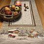 Tapestry tablecloth, scarf and place setting WINTER LANDSCAPE