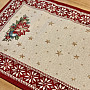 Christmas tapestries tablecloths and scarves CHRISTMAS STAR II red