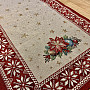 Christmas tapestries tablecloths and scarves CHRISTMAS STAR II red