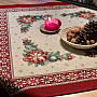 Christmas tapestries tablecloths and scarves CHRISTMAS STAR II red