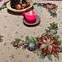 Christmas tapestries tablecloths and scarves CHRISTMAS STAR II red