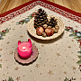 Christmas tapestries tablecloths and scarves CHRISTMAS STAR II red