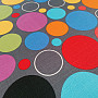 Decorative fabric BORO circles