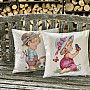 Tapestry pillowcase Little girl