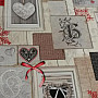 Decorative fabric 3D HEART IN A FRAME
