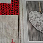 Decorative fabric 3D HEART IN A FRAME