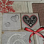 Decorative fabric 3D HEART IN A FRAME