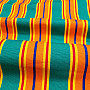 CHAIR FABRIC LINDA turquoise stripes