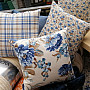 Chair seats Laura checkered blue