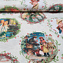 Christmas decoration fabric VICTORIAN CHRISTMAS