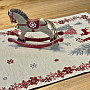 Christmas tapestry tablecloths and scarves TREES WITH DEER