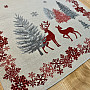 Christmas tapestry tablecloths and scarves TREES WITH DEER