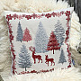 Christmas decoration pillow cover TREES WITH DEERS