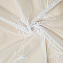 Luxurious embroidered curtain WHITE WITH FLOWERS 11745/290