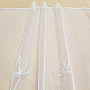 Luxurious embroidered curtain WHITE WITH FLOWERS 11745/290