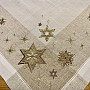 Embroidered Christmas tablecloth, Star shawl