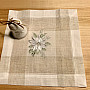 Embroidered Christmas tablecloths and scarves Silver Star