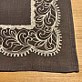 Embroidered tablecloth gray