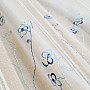 Stained glass curtain BLUE EMBROIDERY